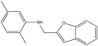 N-(1-benzofuran-2-ylmethyl)-2,5-dimethylaniline Struktur