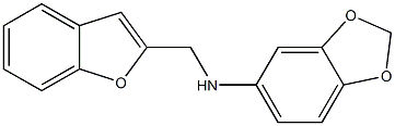 N-(1-benzofuran-2-ylmethyl)-2H-1,3-benzodioxol-5-amine Struktur