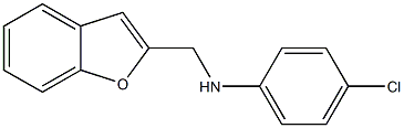 N-(1-benzofuran-2-ylmethyl)-4-chloroaniline Struktur