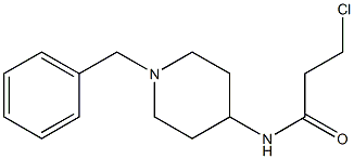 N-(1-benzylpiperidin-4-yl)-3-chloropropanamide Struktur