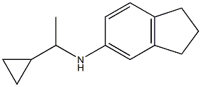 N-(1-cyclopropylethyl)-2,3-dihydro-1H-inden-5-amine Struktur