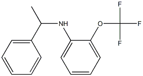 N-(1-phenylethyl)-2-(trifluoromethoxy)aniline Struktur