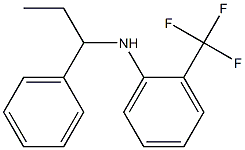 N-(1-phenylpropyl)-2-(trifluoromethyl)aniline Struktur