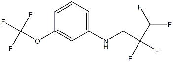 N-(2,2,3,3-tetrafluoropropyl)-3-(trifluoromethoxy)aniline Struktur