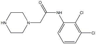 N-(2,3-dichlorophenyl)-2-(piperazin-1-yl)acetamide Struktur