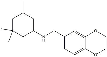 N-(2,3-dihydro-1,4-benzodioxin-6-ylmethyl)-3,3,5-trimethylcyclohexan-1-amine Struktur