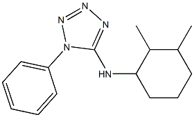 N-(2,3-dimethylcyclohexyl)-1-phenyl-1H-1,2,3,4-tetrazol-5-amine Struktur