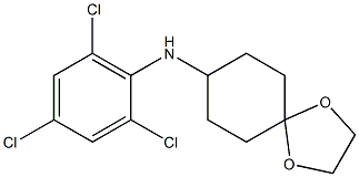 N-(2,4,6-trichlorophenyl)-1,4-dioxaspiro[4.5]decan-8-amine Struktur