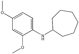 N-(2,4-dimethoxyphenyl)cycloheptanamine Struktur