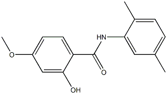 N-(2,5-dimethylphenyl)-2-hydroxy-4-methoxybenzamide Struktur