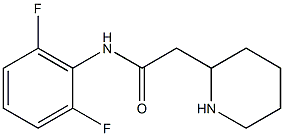 N-(2,6-difluorophenyl)-2-(piperidin-2-yl)acetamide Struktur