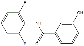 N-(2,6-difluorophenyl)-3-hydroxybenzamide Struktur