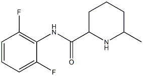 N-(2,6-difluorophenyl)-6-methylpiperidine-2-carboxamide Struktur