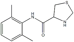 N-(2,6-dimethylphenyl)-1,3-thiazolidine-4-carboxamide Struktur