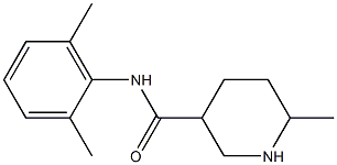 N-(2,6-dimethylphenyl)-6-methylpiperidine-3-carboxamide Struktur