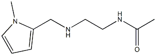 N-(2-{[(1-methyl-1H-pyrrol-2-yl)methyl]amino}ethyl)acetamide Struktur