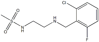 N-(2-{[(2-chloro-6-fluorophenyl)methyl]amino}ethyl)methanesulfonamide Struktur