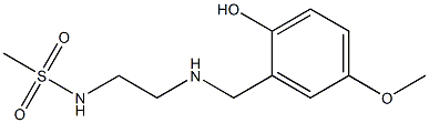 N-(2-{[(2-hydroxy-5-methoxyphenyl)methyl]amino}ethyl)methanesulfonamide Struktur