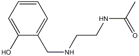 N-(2-{[(2-hydroxyphenyl)methyl]amino}ethyl)acetamide Struktur