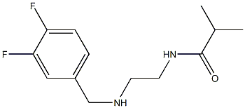 N-(2-{[(3,4-difluorophenyl)methyl]amino}ethyl)-2-methylpropanamide Struktur