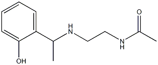 N-(2-{[1-(2-hydroxyphenyl)ethyl]amino}ethyl)acetamide Struktur