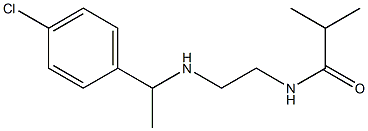 N-(2-{[1-(4-chlorophenyl)ethyl]amino}ethyl)-2-methylpropanamide Struktur