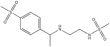 N-(2-{[1-(4-methanesulfonylphenyl)ethyl]amino}ethyl)methanesulfonamide Struktur