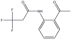 N-(2-acetylphenyl)-3,3,3-trifluoropropanamide Struktur