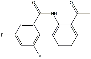 N-(2-acetylphenyl)-3,5-difluorobenzamide Struktur