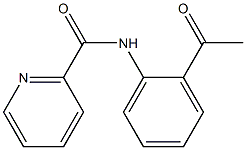 N-(2-acetylphenyl)pyridine-2-carboxamide Struktur