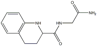 N-(2-amino-2-oxoethyl)-1,2,3,4-tetrahydroquinoline-2-carboxamide Struktur