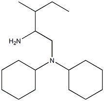 N-(2-amino-3-methylpentyl)-N-cyclohexylcyclohexanamine Struktur