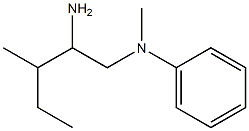 N-(2-amino-3-methylpentyl)-N-methylaniline Struktur