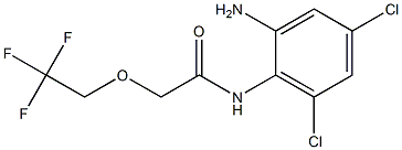 N-(2-amino-4,6-dichlorophenyl)-2-(2,2,2-trifluoroethoxy)acetamide Struktur