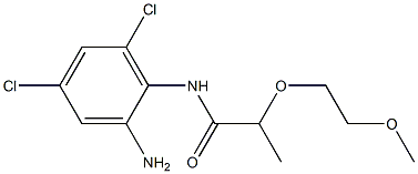 N-(2-amino-4,6-dichlorophenyl)-2-(2-methoxyethoxy)propanamide Struktur