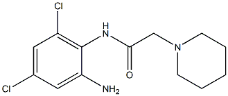 N-(2-amino-4,6-dichlorophenyl)-2-(piperidin-1-yl)acetamide Struktur