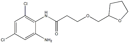 N-(2-amino-4,6-dichlorophenyl)-3-(oxolan-2-ylmethoxy)propanamide Struktur