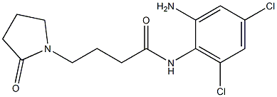 N-(2-amino-4,6-dichlorophenyl)-4-(2-oxopyrrolidin-1-yl)butanamide Struktur