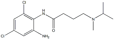 N-(2-amino-4,6-dichlorophenyl)-4-[methyl(propan-2-yl)amino]butanamide Struktur