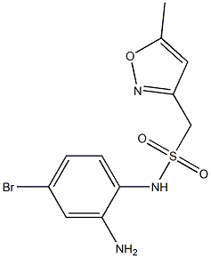 N-(2-amino-4-bromophenyl)-1-(5-methyl-1,2-oxazol-3-yl)methanesulfonamide Struktur