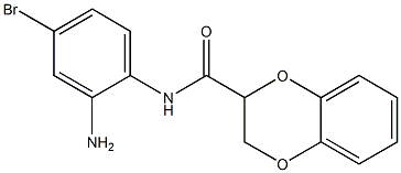 N-(2-amino-4-bromophenyl)-2,3-dihydro-1,4-benzodioxine-2-carboxamide Struktur