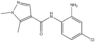 N-(2-amino-4-chlorophenyl)-1,5-dimethyl-1H-pyrazole-4-carboxamide Struktur