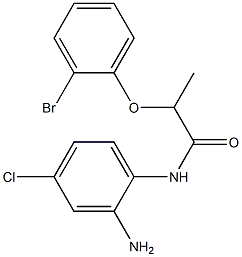 N-(2-amino-4-chlorophenyl)-2-(2-bromophenoxy)propanamide Struktur