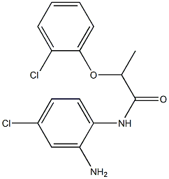 N-(2-amino-4-chlorophenyl)-2-(2-chlorophenoxy)propanamide Struktur