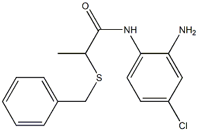 N-(2-amino-4-chlorophenyl)-2-(benzylsulfanyl)propanamide Struktur