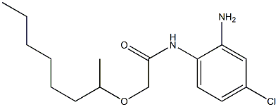 N-(2-amino-4-chlorophenyl)-2-(octan-2-yloxy)acetamide Struktur