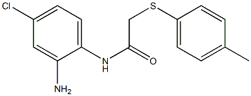 N-(2-amino-4-chlorophenyl)-2-[(4-methylphenyl)sulfanyl]acetamide Struktur