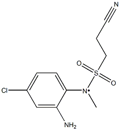 N-(2-amino-4-chlorophenyl)-2-cyano-N-methylethane-1-sulfonamido Struktur