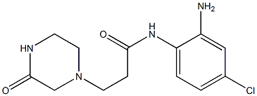 N-(2-amino-4-chlorophenyl)-3-(3-oxopiperazin-1-yl)propanamide Struktur