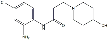 N-(2-amino-4-chlorophenyl)-3-(4-hydroxypiperidin-1-yl)propanamide Struktur